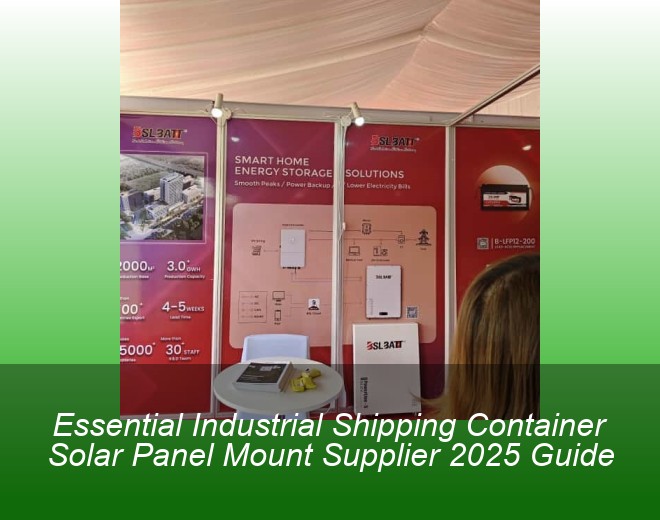 Essential Industrial Shipping Container Solar Panel Mount Supplier 2025 Guide